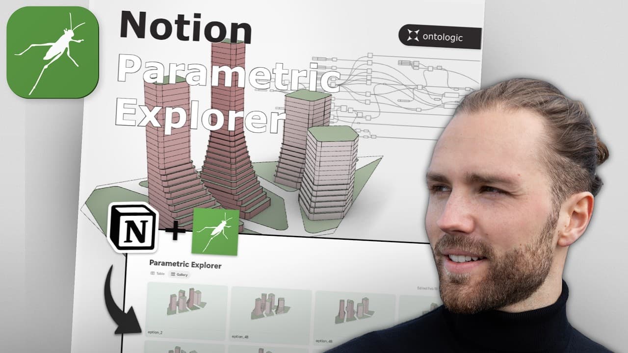 Build a Design Explorer with Grasshopper and Notion — Grasshopper and computational design video thumbnail