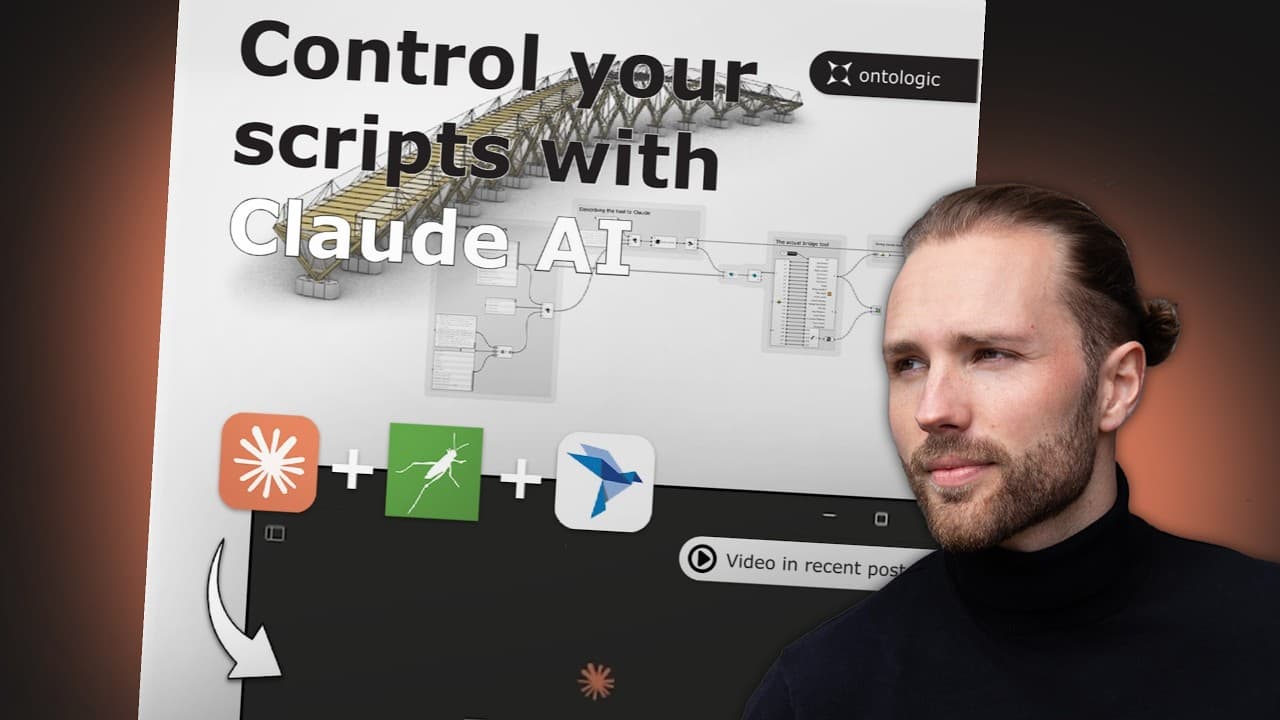 Control Grasshopper with Claude and MCP — Grasshopper and computational design video thumbnail