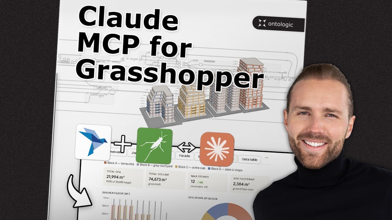 Build an AI Agent in Grasshopper with Claude — Grasshopper and computational design video thumbnail